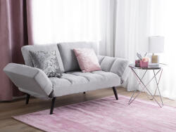 MAXISHOP Italia Collection Canapea extensibila cu 2 locuri BREKKE Gri deschis Canapea