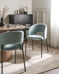 MAXISHOP Italia Collection Set de 2 scaune dining PENNY Albastru deschis