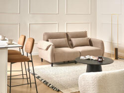 MAXISHOP Italia Collection Canapea cu 3 locuri WETLAN Maro deschis Canapea