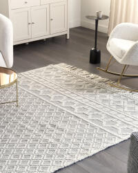 MAXISHOP Italia Collection Covor SOLHAN Gri Bej 200 x 300 cm Lana Covor