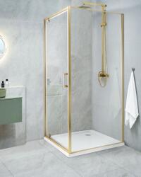 Maxishop Cabina de dus DARLI 80 x 80 x 185 cm Auriu