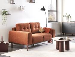 MAXISHOP Italia Collection Canapea cu 2 locuri LAURILA Maro auriu Canapea