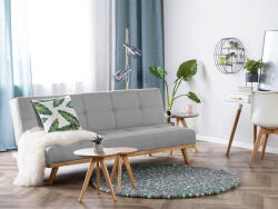 MAXISHOP Italia Collection Canapea extensibila cu 3 locuri FROYA Gri deschis Canapea