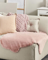 MAXISHOP Italia Collection Covor din blana sintetica UNDARA Roz 60 x 90 cm Covor