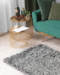 MAXISHOP Italia Collection Covor shaggy CIDE Negru Alb 80 x 150 cm Covor