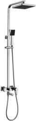 Lemark Coloana de dus cu baterie Lemark Tropic LM7004C Crom, cu baterie, cap de dus tip tropic si pipa pivotanta