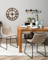 MAXISHOP Italia Collection Set de 2 scaune dining BATAVIA Bej