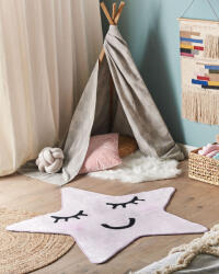 MAXISHOP Italia Collection Covor pentru copii SIRIUS Roz pastel 120 x 120 cm Covor