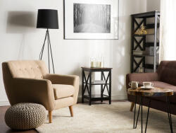 MAXISHOP Italia Collection Masa laterala FOSTER Negru Masa de cafea