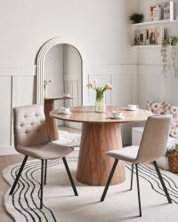 MAXISHOP Italia Collection Set de 2 scaune dining CARVER Maro deschis