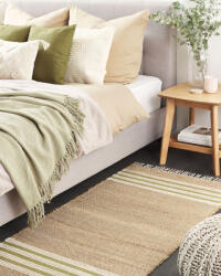 MAXISHOP Italia Collection Covor MIRZA Verde masliniu 80 x 150 cm Iuta Covor