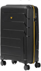 Caterpillar Valiză Mare de Călătorie Dură Neagră cu 4 Roți Înălțime 70cm (84922-01) Valiza