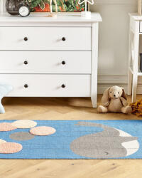 MAXISHOP Italia Collection Covor pentru copii BALABANG Albastru 80 x 150 cm Bumbac Covor