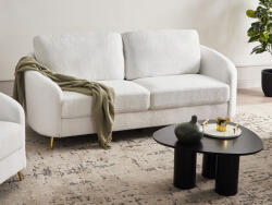 MAXISHOP Italia Collection Canapea cu 3 locuri TROSA Boucle Alb Canapea