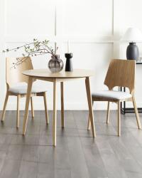 MAXISHOP Italia Collection Set de 2 scaune dining ABEE Maro deschis