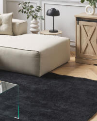 MAXISHOP Italia Collection Covor shaggy DEMRE Negru 140 x 200 cm Covor