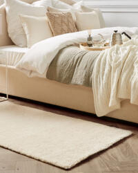 MAXISHOP Italia Collection Covor shaggy DEMRE Bej deschis 80 x 150 cm Covor