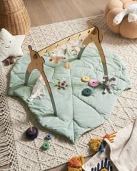 MAXISHOP Italia Collection Covoras de joaca pentru copii HELIKON 110 x 110 cm Bumbac Verde deschis