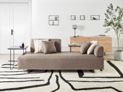 MAXISHOP Italia Collection Canapea cu 3 locuri SOKNA Maro deschis cu mese Canapea