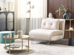 MAXISHOP Italia Collection Canapea extensibila single VESTFOLD Catifea Bej Canapea