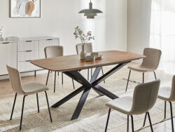MAXISHOP Italia Collection Masa de dining extensibila GAIRDNER Maro 140 180 cm 90 cm