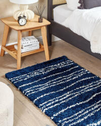 MAXISHOP Italia Collection Covor shaggy TASHIR Albastru 80 x 150 cm Covor
