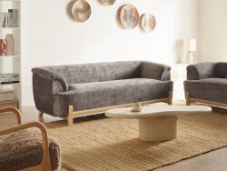 MAXISHOP Italia Collection Canapea cu 3 locuri ALNOR Chenille Maro Canapea