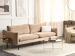 MAXISHOP Italia Collection Canapea cu 3 locuri VINTERBRO Catifea Bej Canapea