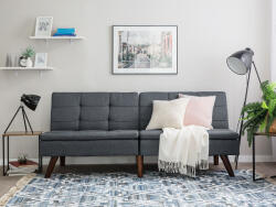 MAXISHOP Italia Collection Canapea extensibila cu 3 locuri RONNE Gri inchis Canapea