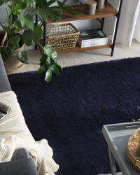 MAXISHOP Italia Collection Covor shaggy EVREN Albastru inchis 160 x 230 cm Covor