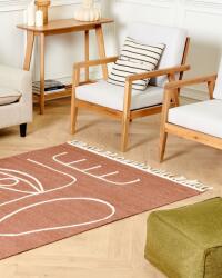 MAXISHOP Italia Collection Covor de exterior YAVU Rosu deschis 140 x 200 cm Covor