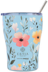 Estia Home Art Coffee Mug Save The Aegean Reciclabil Pahar Termos Oțel inoxidabil Fără BPA 350ml Sky Garden cu Pai 01-31695 (01-31695)