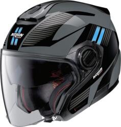 NOLAN Cască moto Open-Face - Nolan N40-5 Crosswalk N-Com Slate Grey Black/Light Blue 24 (N4Z0009200342)