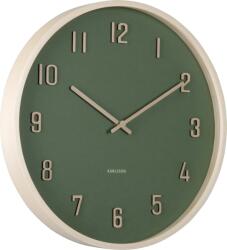 Karlsson Ceas de perete Nervadura, 40, 8 cm, verde închis (KA6117GR)