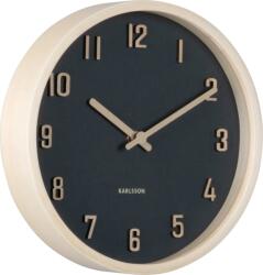 Karlsson Ceas de perete Nervadura, 22 cm, negru (KA6116BK)