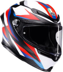 AGV K6 S Timewarp Mat Black/Red/Blue Cască Moto Față întreagă ECE 22.06 1255gr cu Pinlock 2118395.028 (2118395.028)