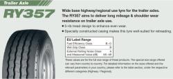 YOKOHAMA Ry357 385/65 R22.5 164k - e-roti