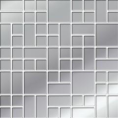 Flame Platinum Glass Mosaic 25x25