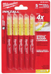 Milwaukee jelölő filc sárga 5db/cs 48223201