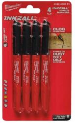 Milwaukee jelölő filc 4db/cs 4932480551 fekete