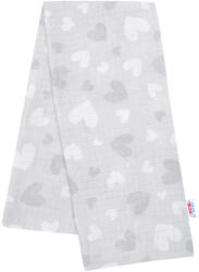 New Baby pelenka tetra szürke szívecskék