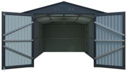 Riwall PRO PRO RMCG 20x10 Anthracite Fém garázs 6 x 3 m nyeregtetővel, antracit CG-K2010 (CG-K2010)