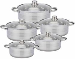  Edénykészlet 10 részes üveg fedővel Happy Cooking RS-1227