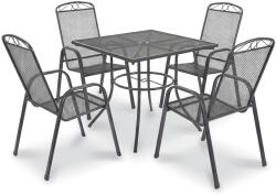 Leziter Eliza 4+1 szett antracit JYL-22093-ANT_JYL-20079-ANT_4