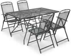 Leziter Alfi 4+1 szett antracit JYL-22092-ANT_JYL-21102-ANT_4