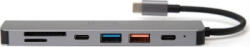 PLATINET Hub Media USB-C 7in1 Platinet HDMI 4K USB-A 3.2 USB-C PD 100W Aluminium (pmh9997b)
