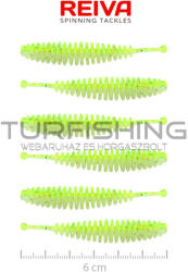 REIVA Tiny Worm 6cm 6db/cs (Flash Chartreuse) (9905-062) - turfishing