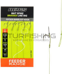 Nevis Feeder előke csalitüskével szakáll nélküli horoggal 12-es (8103-912) - turfishing