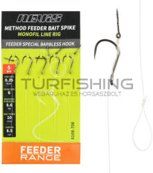 Nevis Feeder monofil előke szakáll nélküli horoggal 8-as (8108-708) - turfishing
