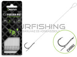 Delphin Fluoro Sting Feeder Rig / 10db 8cm/0, 22mm/Chinu #8 (101005845)